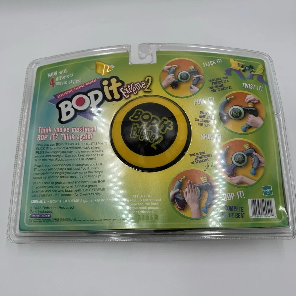 2002 Hasbro Bop It Extreme 2 Electronic Game 40940 NEW SEALED NOS Vintage Y2K